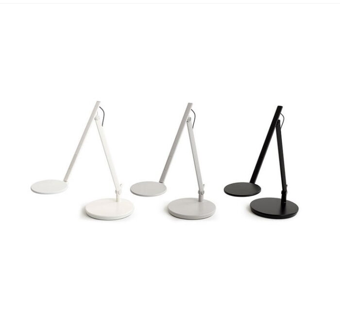 Nova Task Light three lights in a row with arctic white, light grey and jet black finishes