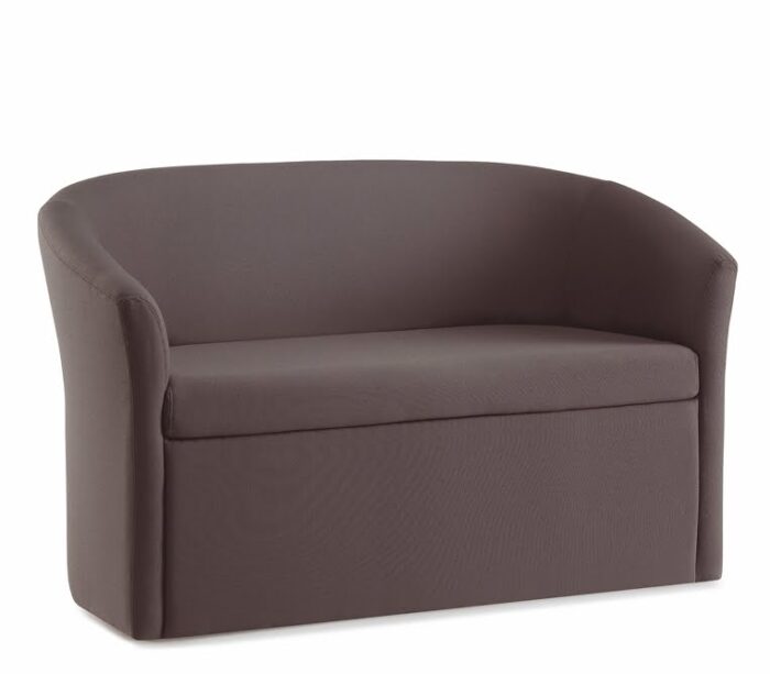 Nova Tub Chair & Sofa double tub with closed front and black nylon glides NV02