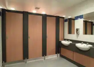 Office Refurbishment showing updated washroom facilities