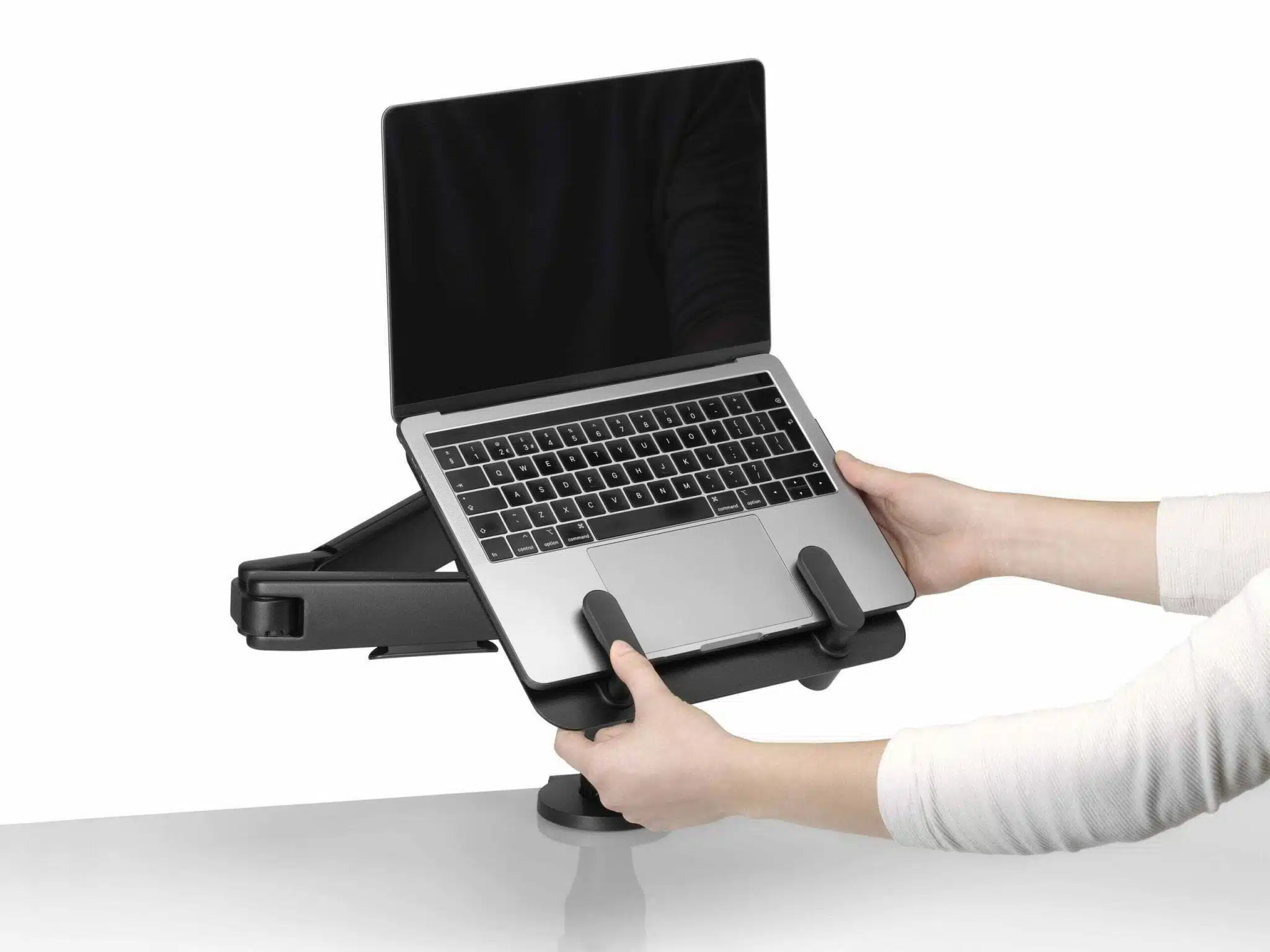 Ollin Laptop And Tablet Mount With Laptop
