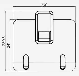 LAP/003/W Ollin Laptop and Tablet Mount Dimensions