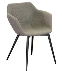 Ora Chair with upholstered shell and 4 leg metal frame ORC.4L1.UPH