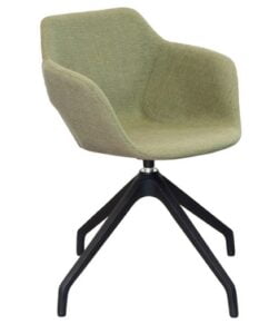Ora Chair with upholstered shell and a swivel 4 star base ORC.S4S.UPH