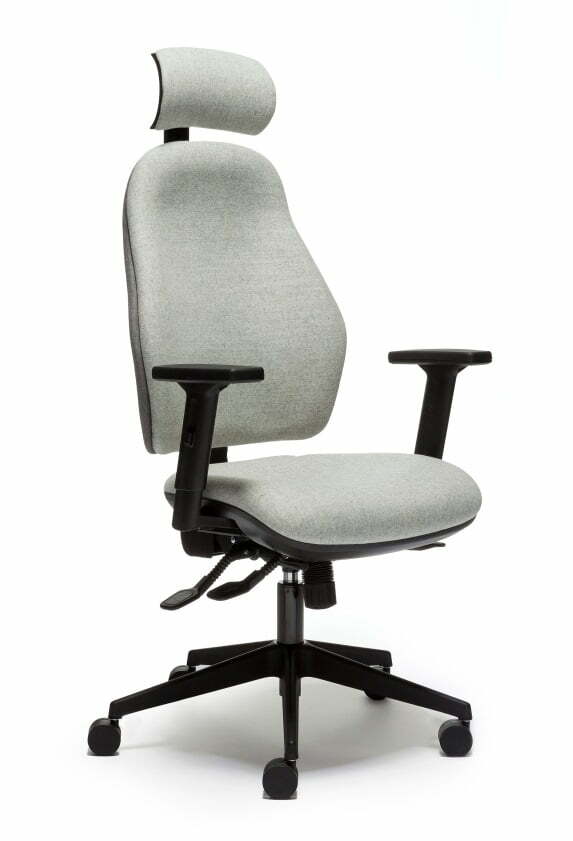 Orthopaedica 100 Series Back Care Chair With Headrest And Adjustable Arms - Front Side View