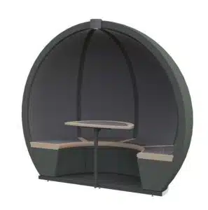 Outdoor Orb Pod - 4 person booth with table
