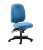 Posture Plus Task Chair PPI(3)SS high back chair with no arms, pressure relief memory foam seat, multi function mechanism, tension control, seat slide, inflatable lumbar and height adjustable back
