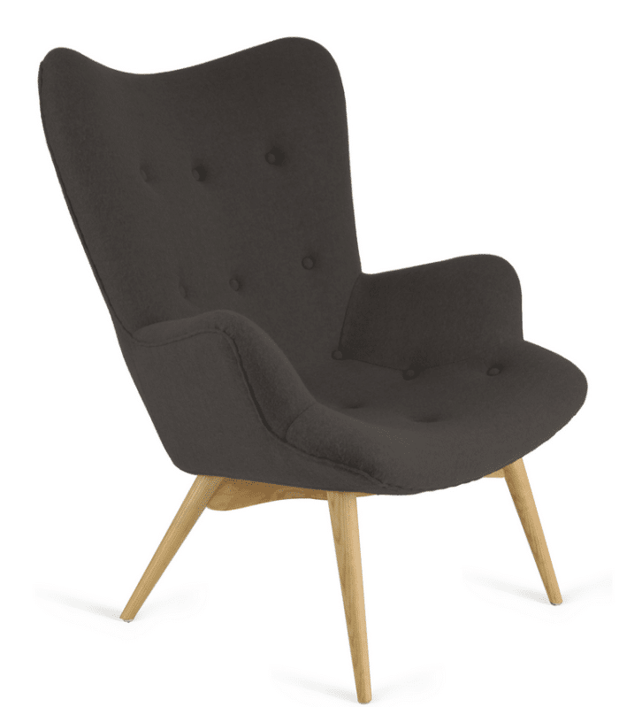 Papa Soft Seating armchair with black upholstery