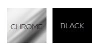 Pear Breakout Chair metal finish options - chrome effect or matt black