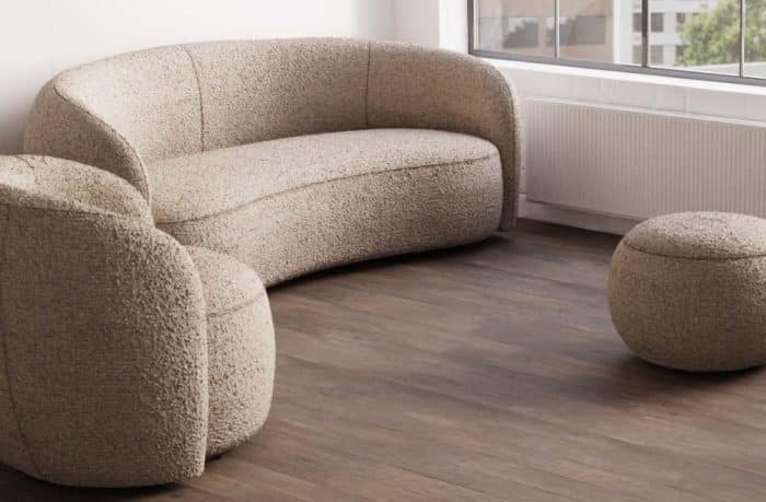 Phoebe Soft Seating - Phoebe sofa, swivel chair and footstool shown in a breakout space