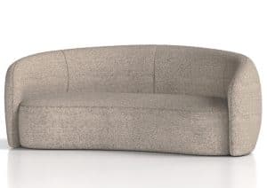 Phoebe Soft Seating - front view of the curved sofa PHBSF