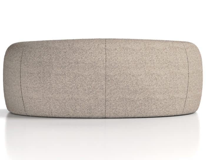 Phoebe Soft Seating - rear view of the curved sofa PHBSF