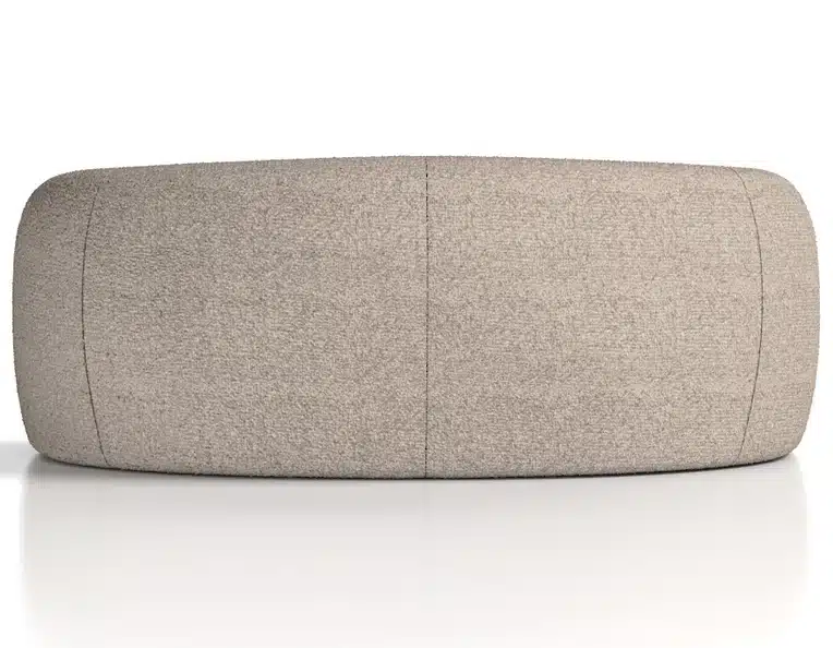 Phoebe Soft Seating - rear view of the curved sofa PHBSF