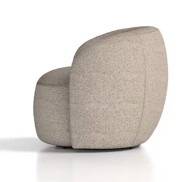 Phoebe Soft Seating - side view of the swivel armchair PHBSA