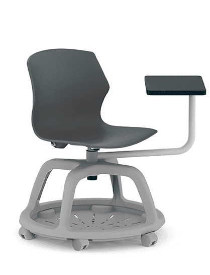 Pimlico Chair swivel chair with castors, tablet, storage base, no arms PM31