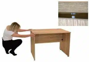 Pop Home Working Desk Assembly Instructions - Align The Fittings