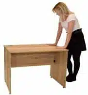 Pop Home Working Desk Assembly Instructions - Push Down The Top At Each End