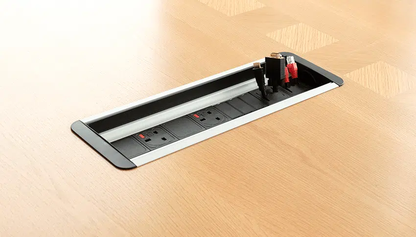 Prism Power Module shown open, with pass-through cable option