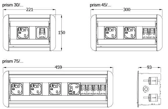 Prism Power Module - dimensions