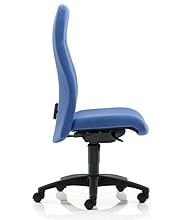 Pro-Activ Task Chair high back with no arms and black nylon base on castors PA11SYB