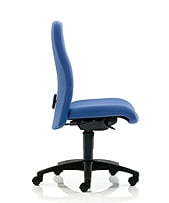 Pro-Activ Task Chair medium back with no arms and black nylon base on castors PA05SYB