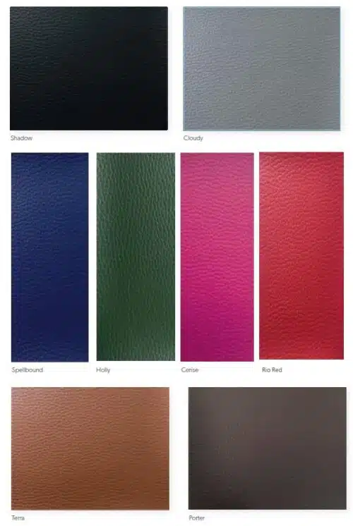 Protect 7 Faux Leather Swatch Card Colours