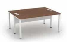 Pure Bench Desk 2 person back to back single bench with two 600mm deep tops