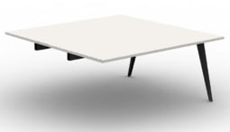 Pyramid Conference Tables add-on module with black or white steel leg frame JFN-MA1-410
