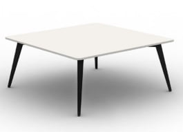 Pyramid Conference Tables free-standing table with black or white steel leg frame JFN-MF1-410