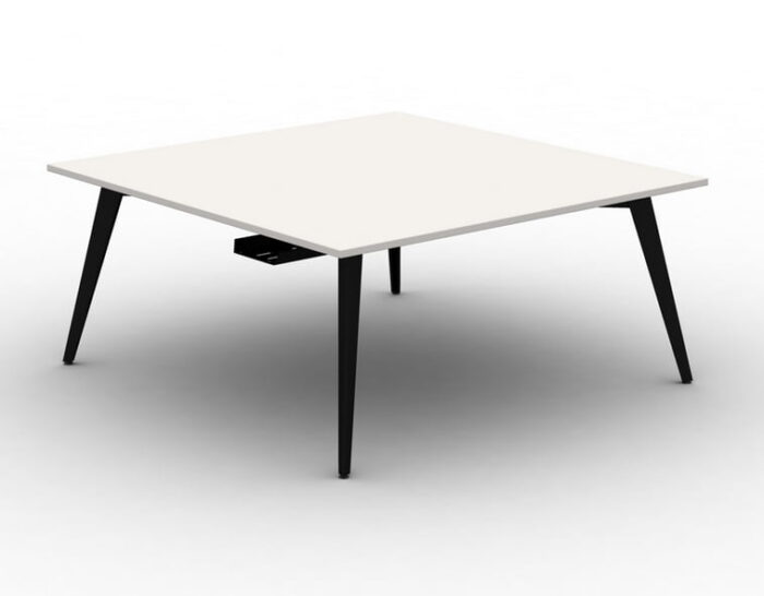 Pyramid Conference Tables freestanding table with black steel frame