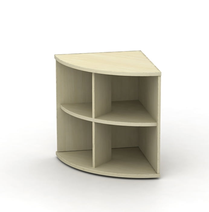 Radial End Storage Units 600mm wide with one fixed shelf RE6