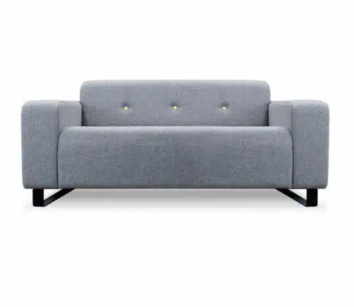 Ralf Soft Seating 2 Seater Sofa In grey fabric