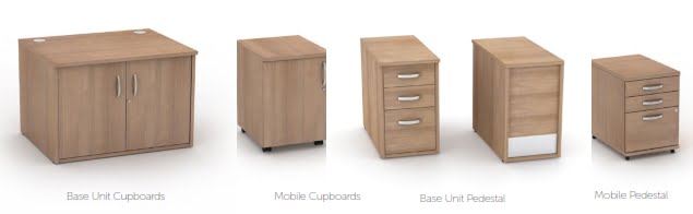 Receptiv Reception Desks Accessories - optional base storage units
