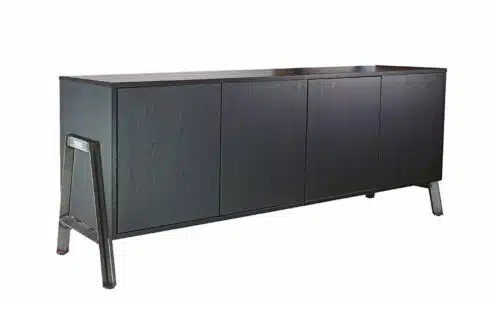 Relic Credenza high unit in all black finish