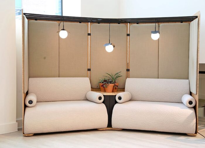 Retreat Zoning System 4 seater module shown with lights and power cushions