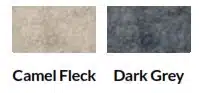 Retreat Zoning System felt finish colours - camel fleck or dark grey