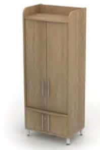 Boardroom Storage hinged door unit with 4 fixed shelves and a lockable base USHD20