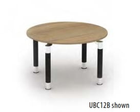 Reunion Classic Solo Leg Meeting Tables circular 4 seat table UBC12B