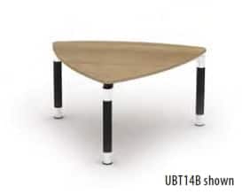 Reunion Classic Solo Leg Meeting Tables triangular 6 seat table UBT14B