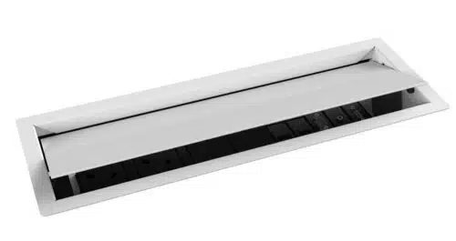 Reveal Power Module shown in white, in partially closed position