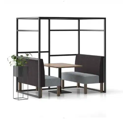Rift Booth four seater booth with face to face seating and table RIF 02