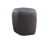 River Stone small stool with dark grey polyurethane shell 903.05