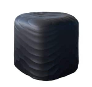 River Stone standard stool with dark grey polyurethane shell 903.00