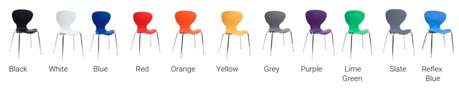 Rochester Breakout Chair & Stool shell colours