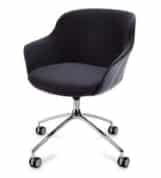 Rollie Chair with 4 star swivel base and casters SRL1S, SRL1V