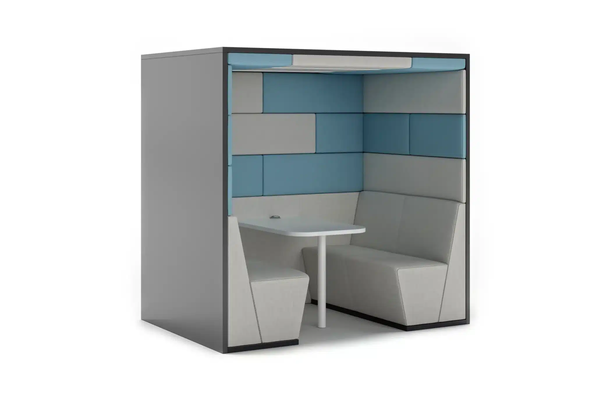 SESSION POD 02 Walled Back and Open Front 4 Seater