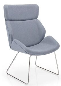 Serenity Plus Chair with headrest and wire sled frame SER PLUS-WF
