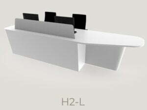 Share Reception Desks - H2-L