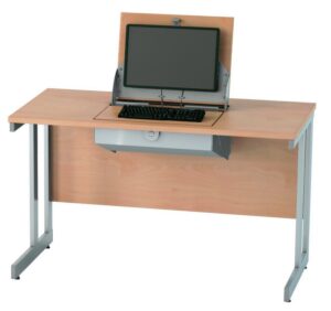 SmartTop Desk in with a centrally positioned lift up flap SMRE12SIC