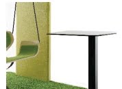 Social Swing side table with laminate board top and metal powder coated base SSD TB