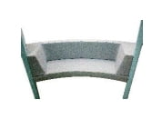 Social Swing upholstered sofa unit for use in round base only SSR SOFA